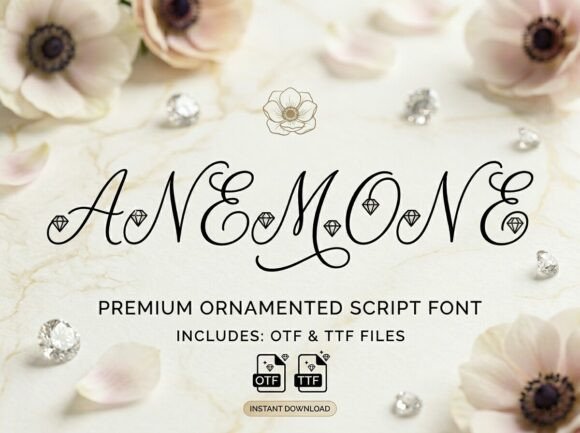 Anemone: A Premium Script Font for High-End Branding