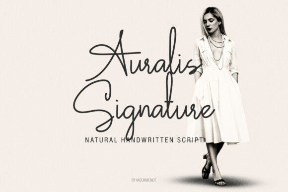 Auralis Signature: The Modern Script Font for Elegant Branding