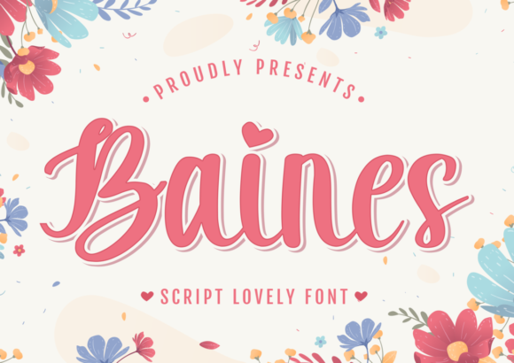 Baines: The Script Font That Dances Across Your Designs