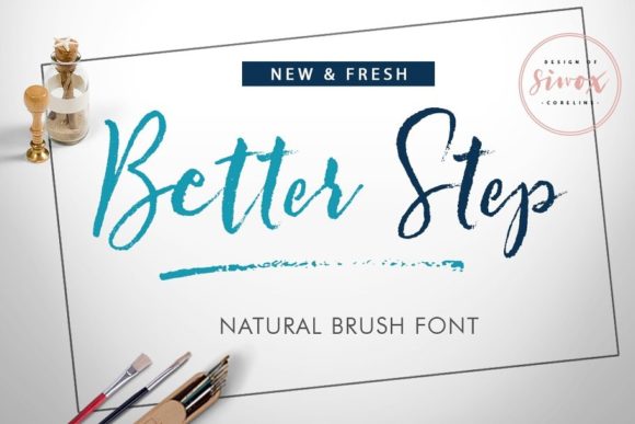 Better Step: A Brushed Script Font for Elegant Design