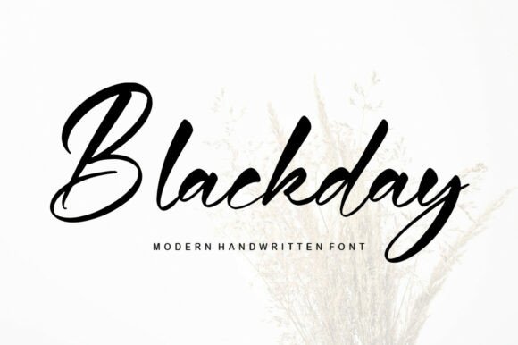 Blackday: A Script Font of Quiet Sophistication