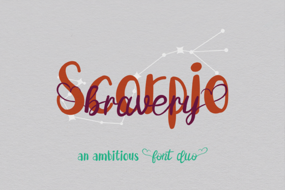 Bravery Scorpio Duo: A Chic Font Pair for Creative Projects