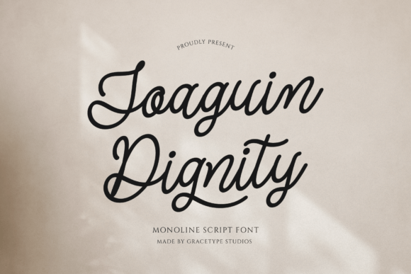 Discover Joaquin Dignity: A Font of Refined Grace