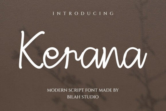 Kerana Handwritten: A Modern Script for Creative Projects