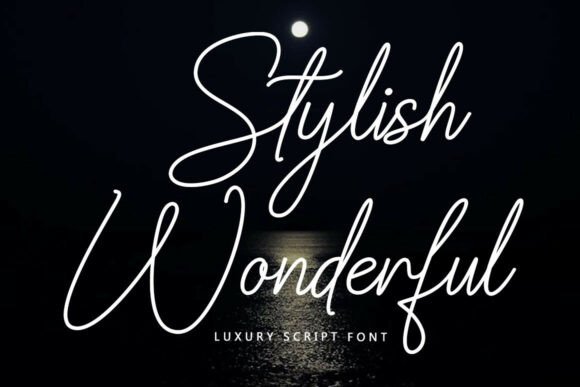 Stylish Wonderful: A Script Font for Elegant Design