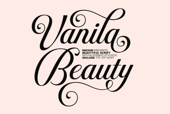 Vanila Beauty: A Script Font for Timeless Elegance