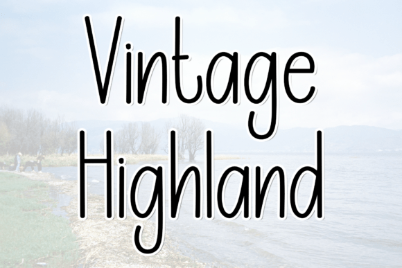 Vintage Highland: A Modern Script for Luxury Branding