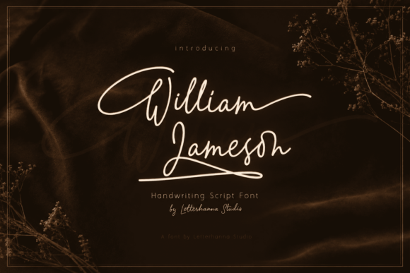William Jameson: A Monoline Signature Font for Authentic Branding